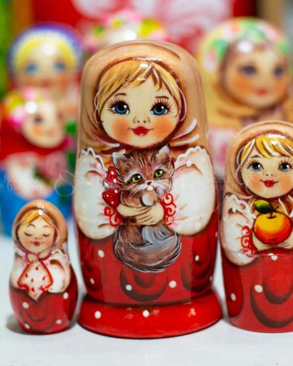 Búp Bê Nga 3 Lớp 12Cm Misa Ôm Mèo - belovedbeyond.com