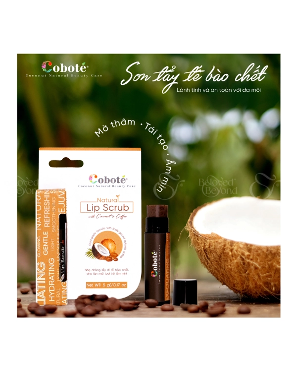 Son Tẩy Tế Bào Chết Cà Phê -Natural Lip Scrub - belovedbeyond.com