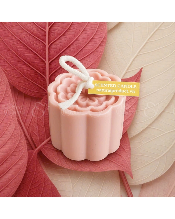 Bánh Trung Thu - Nến Thơm Hoa Cúc Tím Ecolife - belovedbeyond.com