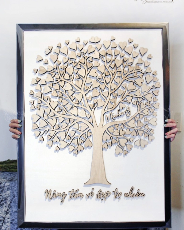 (17) - Tranh Ký Tên Bằng Gỗ - belovedbeyond.com