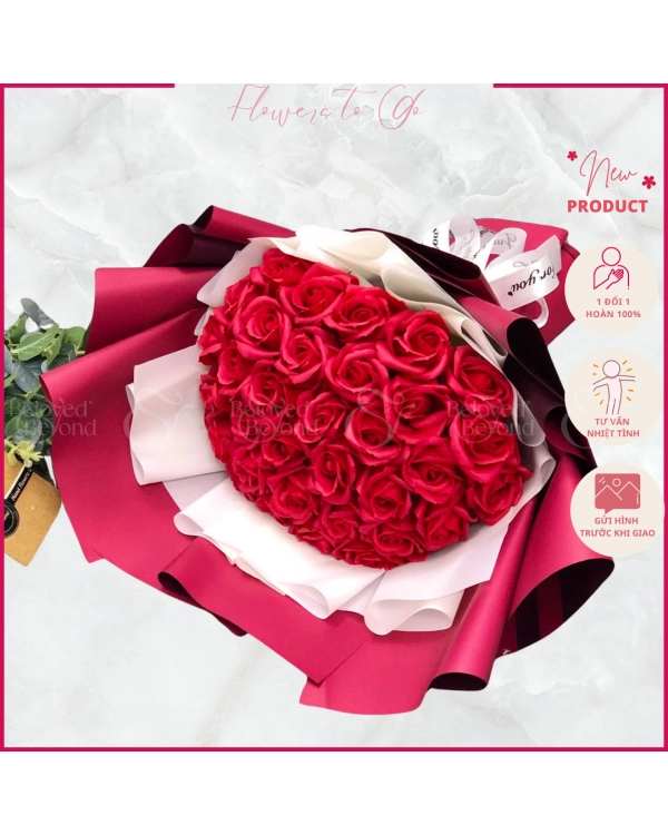 Bó Hoa Hồng Đỏ Tặng Sinh Nhật - belovedbeyond.com
