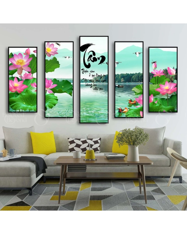 Tranh Thư Pháp Chữ Tâm - belovedbeyond.com