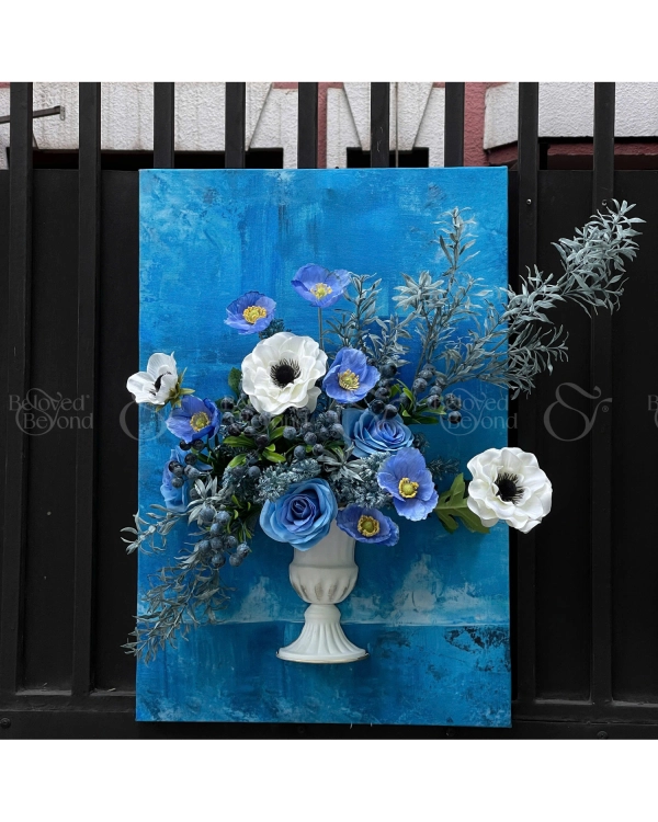 Tranh Hoa Xanh Dương - Lc - belovedbeyond.com