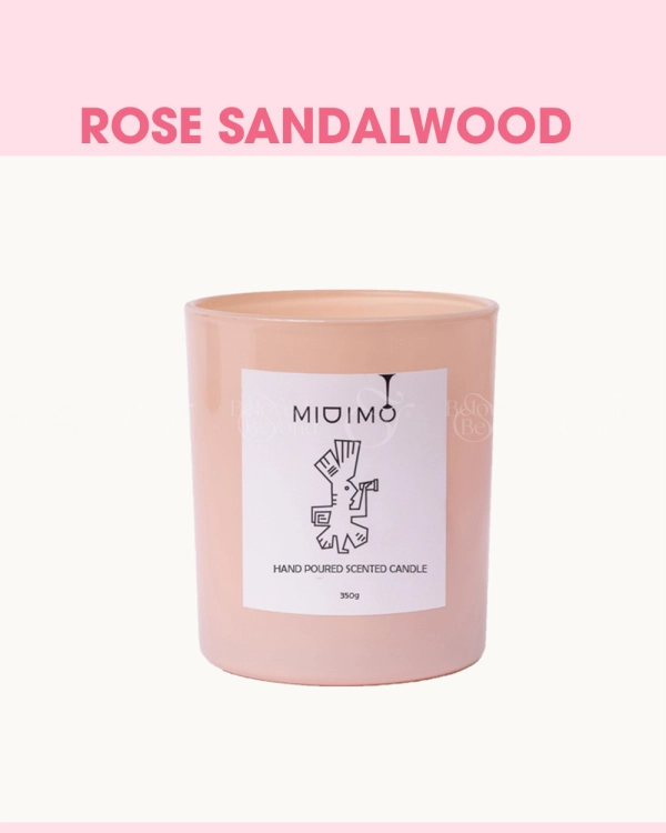 Nến Midimo 300G Hồng – Rose Sandalwood - belovedbeyond.com