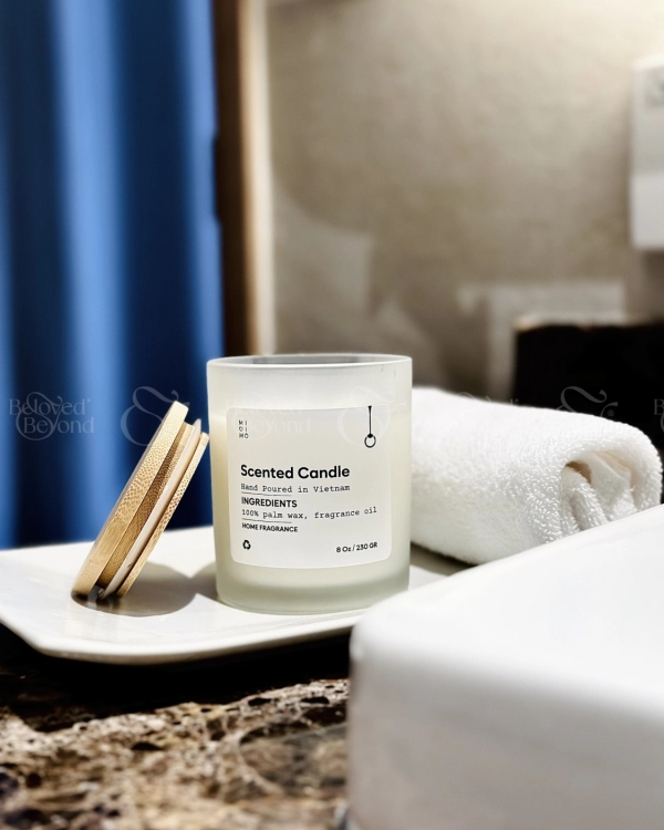 Nến Thủy Tinh Midimo Nhám 230G - Palm Leaf - belovedbeyond.com