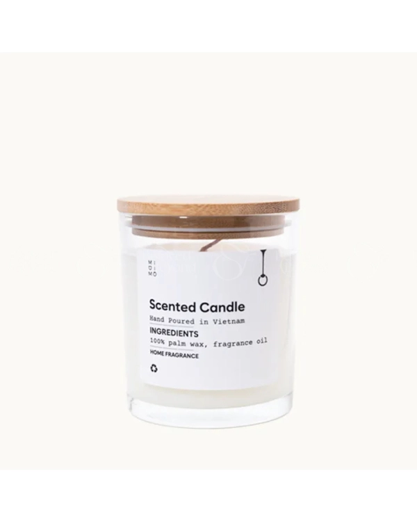 Nến Thủy Tinh Nắp Gỗ Midimo 170G - Lotus - belovedbeyond.com