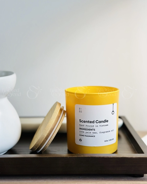 Nến Thủy Tinh Midimo Vàng 230G - White Pine Forest - belovedbeyond.com