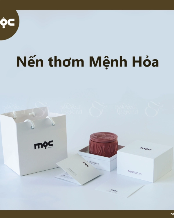 Nến Thơm Ngũ Hành Tinh Dầu Cao Cấp - Mệnh Hỏa - belovedbeyond.com