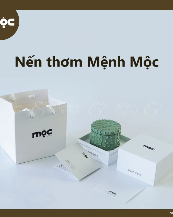 Nến Thơm Ngũ Hành Tinh Dầu Cao Cấp - Mệnh Mộc - belovedbeyond.com