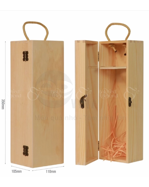 Hộp Gỗ Thông Đơn - belovedbeyond.com