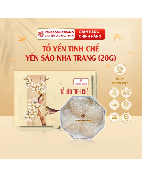 Tổ Yến Tinh Chế Yến Sào Nha Trang 20G - belovedbeyond.com