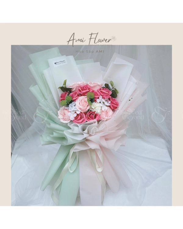Bó Hoa Sáp Tone Pastel - belovedbeyond.com