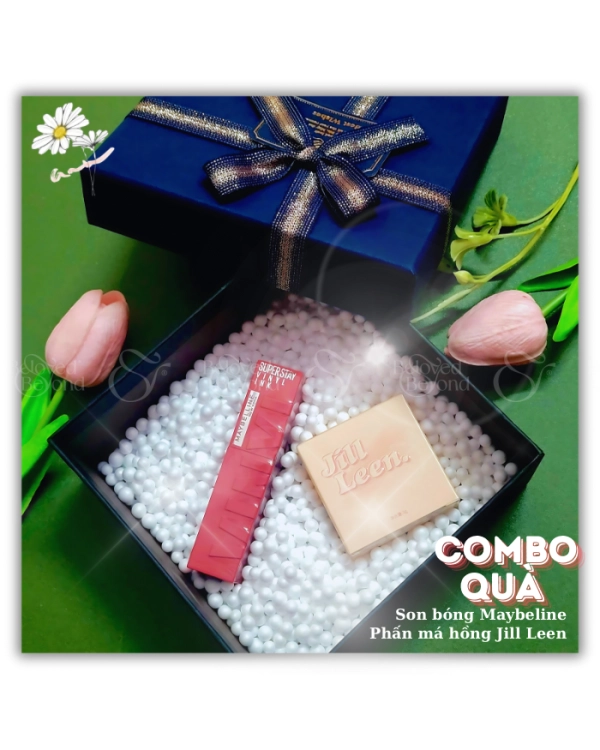 Hộp Quà Tặng Son Maybeline Kèm Phấn Má Hồng - belovedbeyond.com