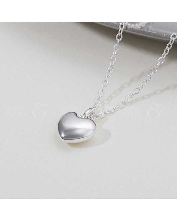 Dây Chuyền Bạc 925 Tim Phồng Puffed Heart_Vcn07 - belovedbeyond.com