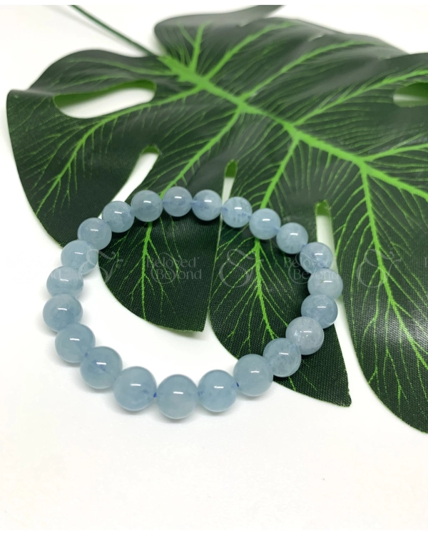 Vòng Tay Đá Aquamaline Thiên Nhiên - belovedbeyond.com