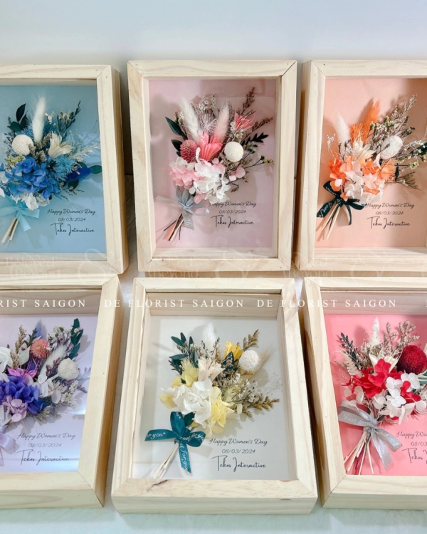Khung Tranh Hoa Khô De Florist Saigon (Mẫu M02) - belovedbeyond.com