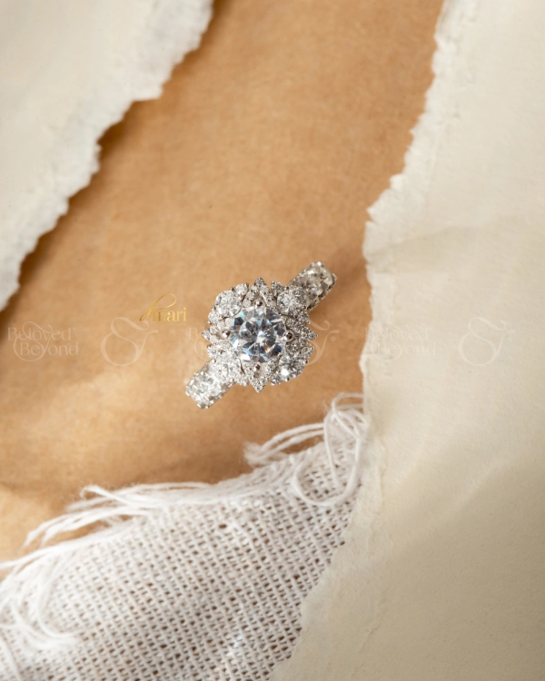 Nhẫn North Star Vàng Trắng 14K - belovedbeyond.com