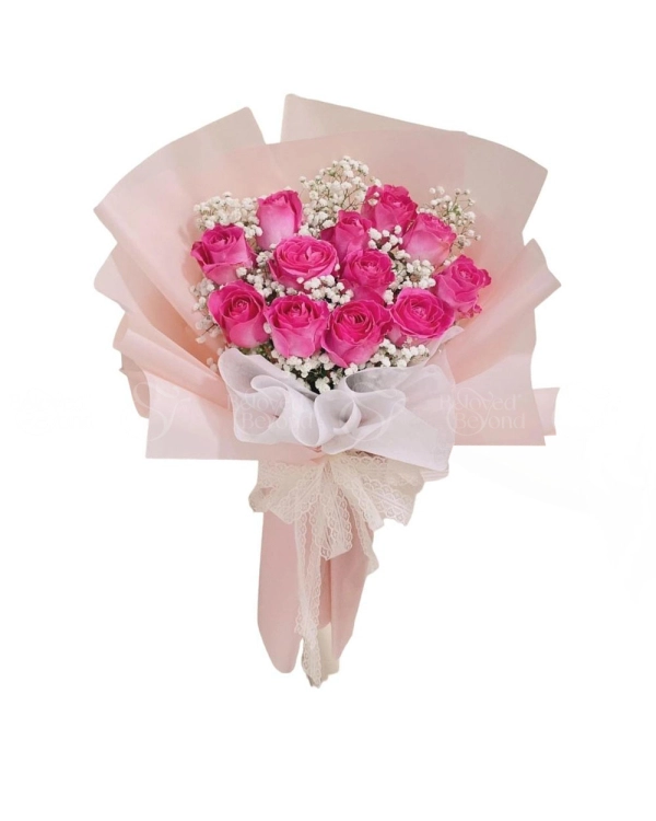Bó Hoa Hồng Dâu - belovedbeyond.com