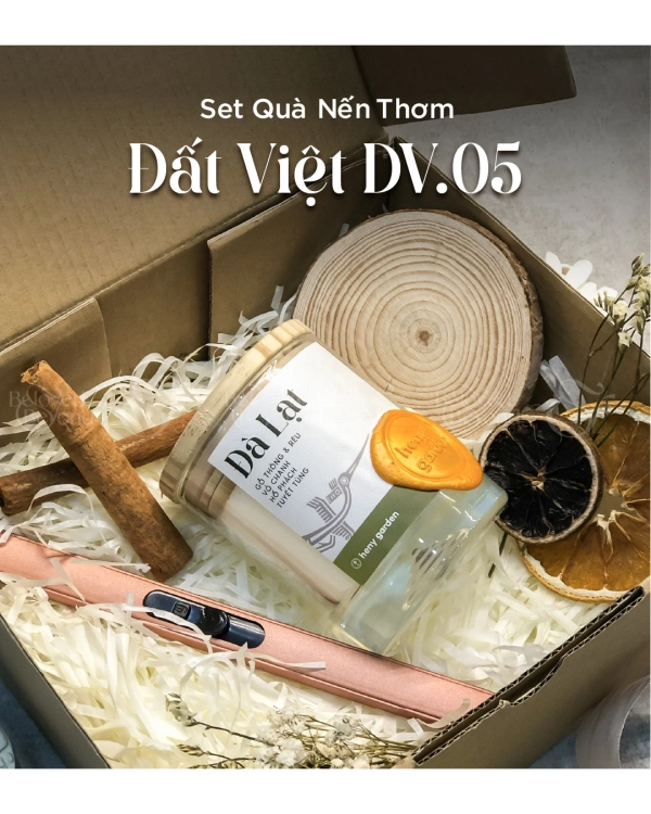 Heny Garden - Set Quà Tặng Nến Thơm Đất Việt Dv-05 - belovedbeyond.com