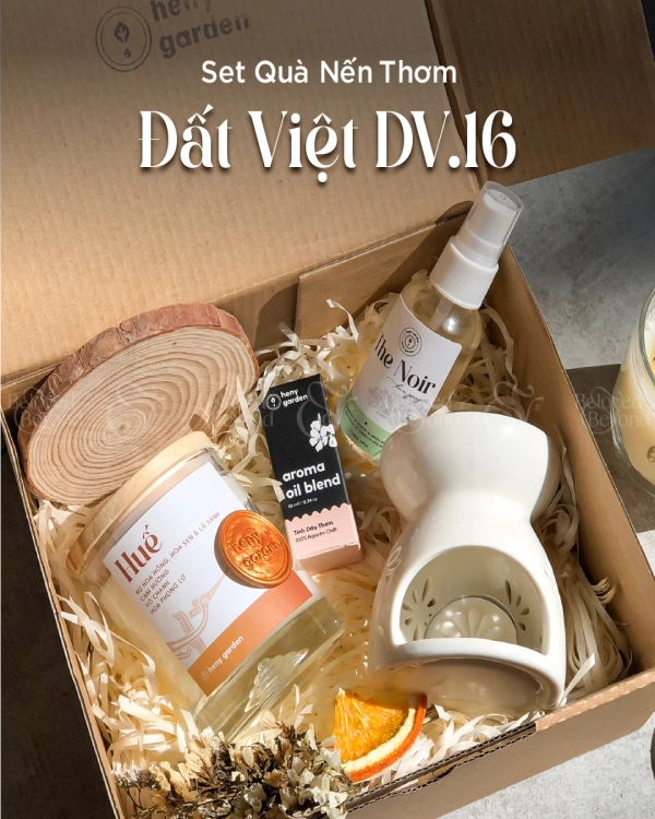 Heny Garden - Set Quà Tặng Nến Thơm Đất Việt Dv-16 - belovedbeyond.com