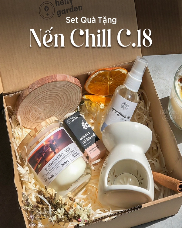 Heny Garden - Set Quà Tặng Nến Thơm Chill C-18 - belovedbeyond.com