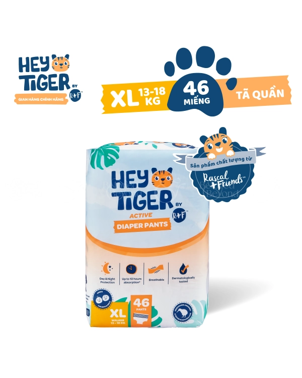 Tã Quần Hey Tiger Cho Bé Sizexl(13-18Kg)(46 Miếng) - belovedbeyond.com