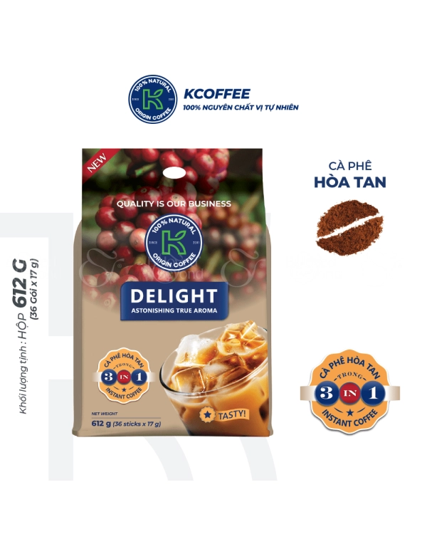 Cà Phê Sữa Hòa Tan 3 In 1 K Delight Túi 36 Gói - belovedbeyond.com