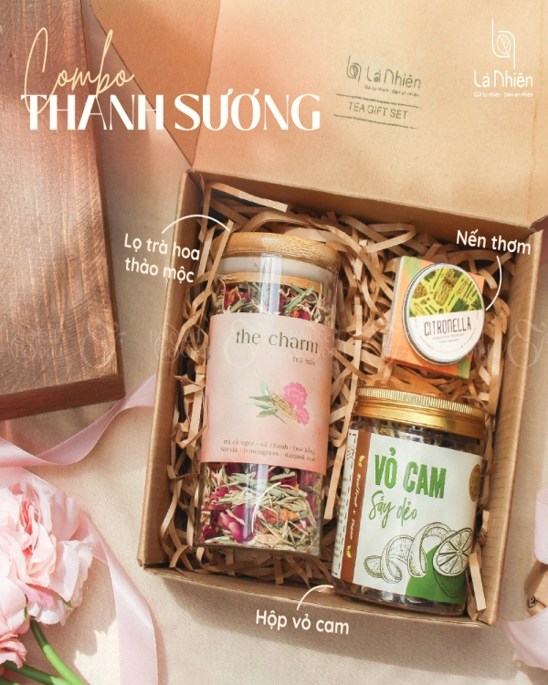 Trà & Mứt & Nến Thơm - Combo Thanh Sương 1 - belovedbeyond.com