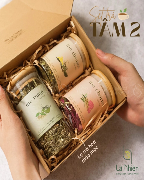 Set Tâm 2S+1L-Set Trà Quà Tặng Sức Khỏe- Là Nhiên - belovedbeyond.com