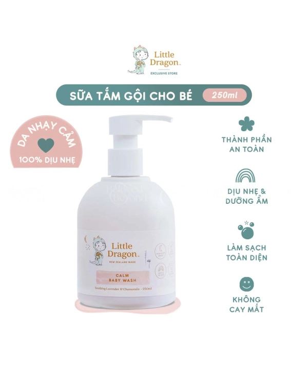 Sữa Tắm Gội Em Bé Little Dragon Calm - belovedbeyond.com