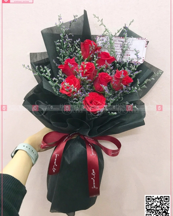 Bó Hoa Hồng Nhung Tặng Sinh Nhật - belovedbeyond.com