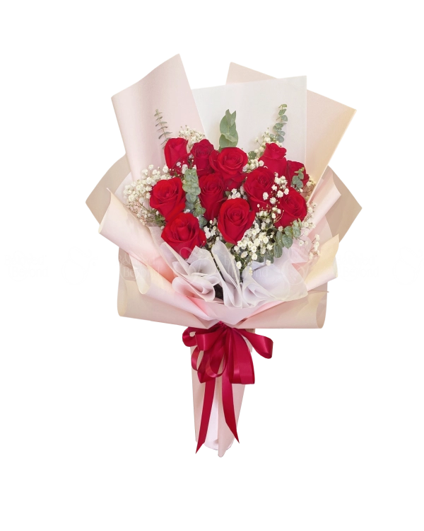 Bó Hồng Đỏ 01 - belovedbeyond.com
