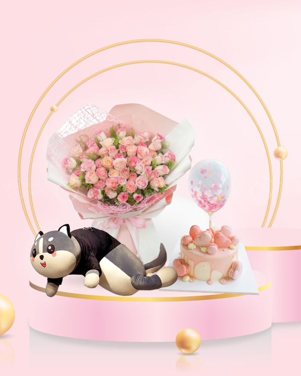 Forever 16 - Combo Hoa Bánh Gấu - belovedbeyond.com
