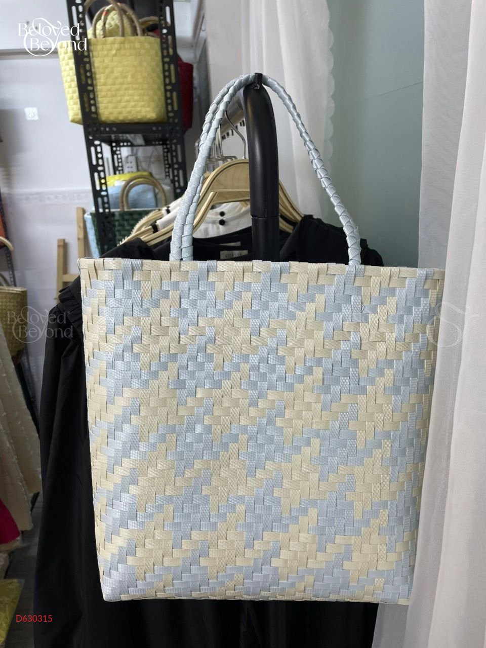 Túi Đan Hoạ Tiết Houndstooth Đeo Vai (Không Lót) - belovedbeyond.com
