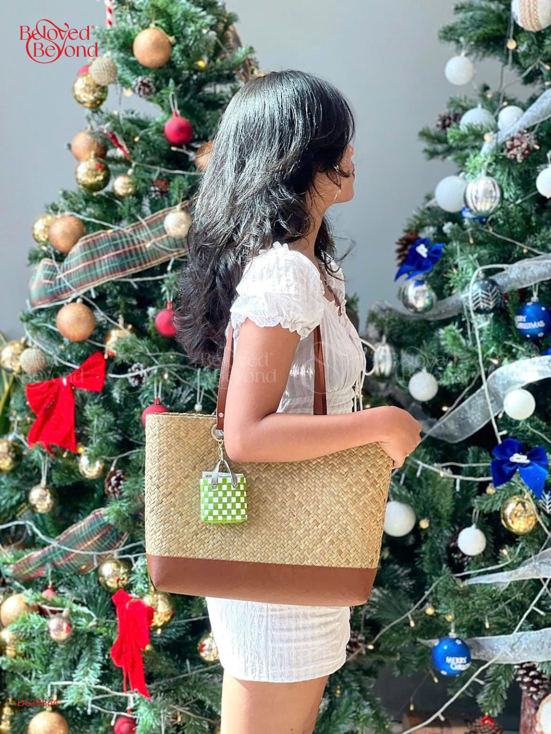Túi Cỏ Bàng Tote Quai Da Đeo Vai - belovedbeyond.com
