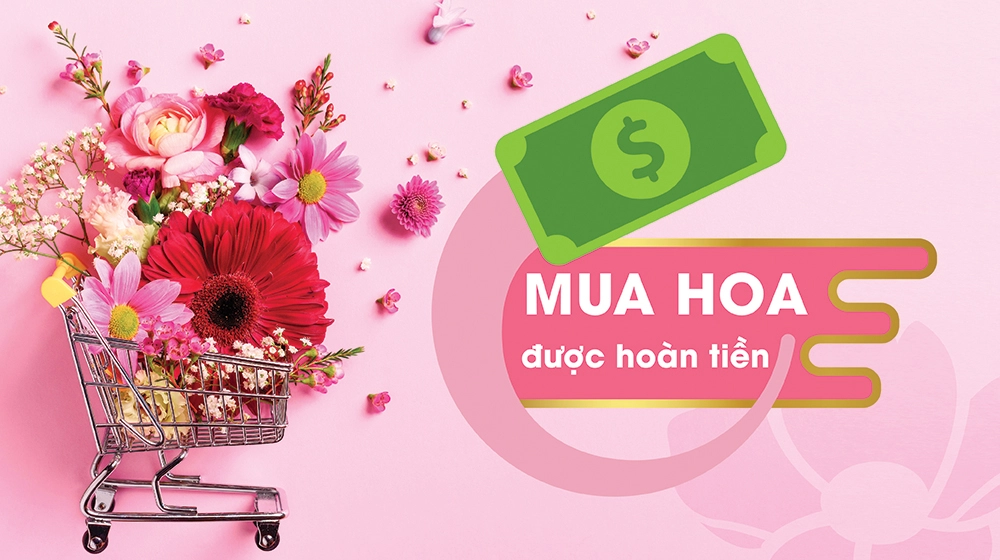 Mua hoa tại Xinh Tươi Online được hoàn tiền