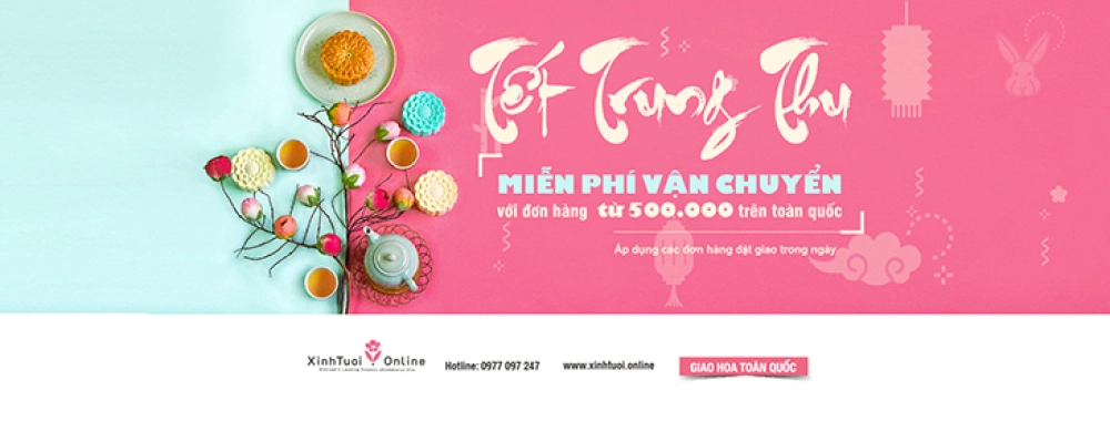 Tết Trung Thu - Miễn Phí Giao Hoa Toàn Quốc cho các đơn hàng từ 500.000đ