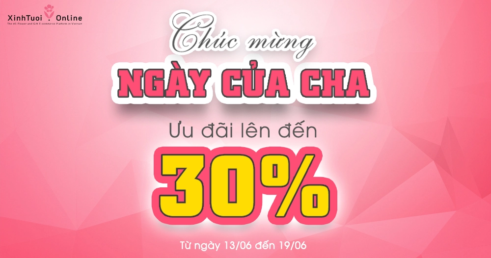 Ưu đãi 30% - Vườn Cây Tặng Cha 20.06