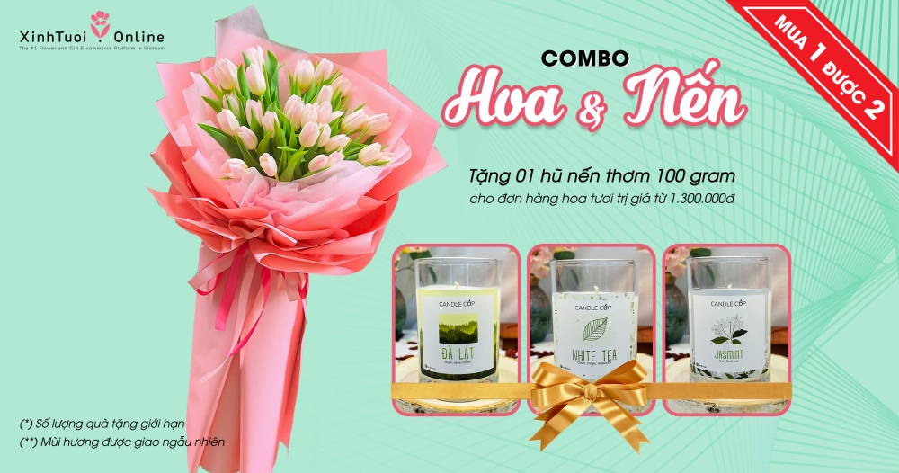 COMBO HOA NẾN - MUA 1 ĐƯỢC 2