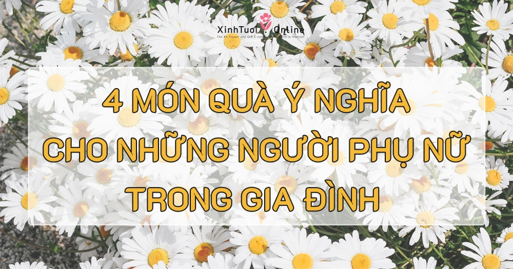 GỢI Ý 4 MÓN QUÀ Ý NGHĨA, THIẾT THỰC CHO NHỮNG NGƯỜI PHỤ NỮ TRONG GIA ĐÌNH BẠN