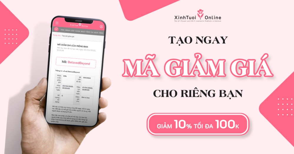 TẠO MÃ GIẢM GIÁ CÁ NHÂN CỦA RIÊNG BẠN - GIẢM 10% LÊN ĐẾN 100K
