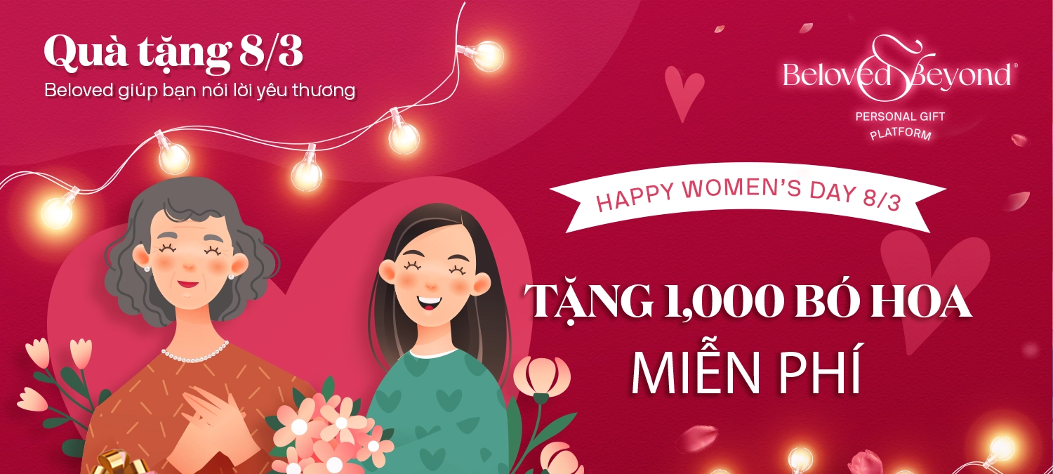 Một Startup quà tặng tại TP.HCM có chương trình tặng 1000 bó hoa miễn phí cho ngày Quốc tế Phụ nữ 8/3