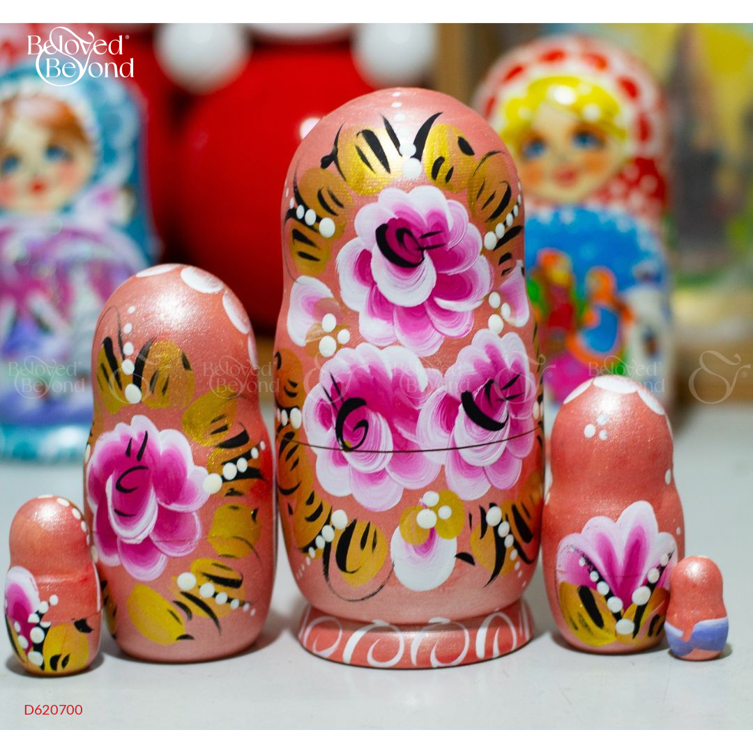 Búp Bê Nga 5 Lớp Phong Cảnh Mùa Đông - belovedbeyond.com