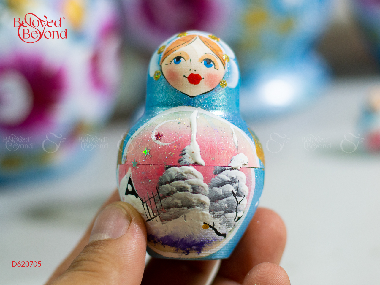 Búp Bê Nga 15 Lớp 22Cm “Phong Cảnh Mùa Đông” - belovedbeyond.com