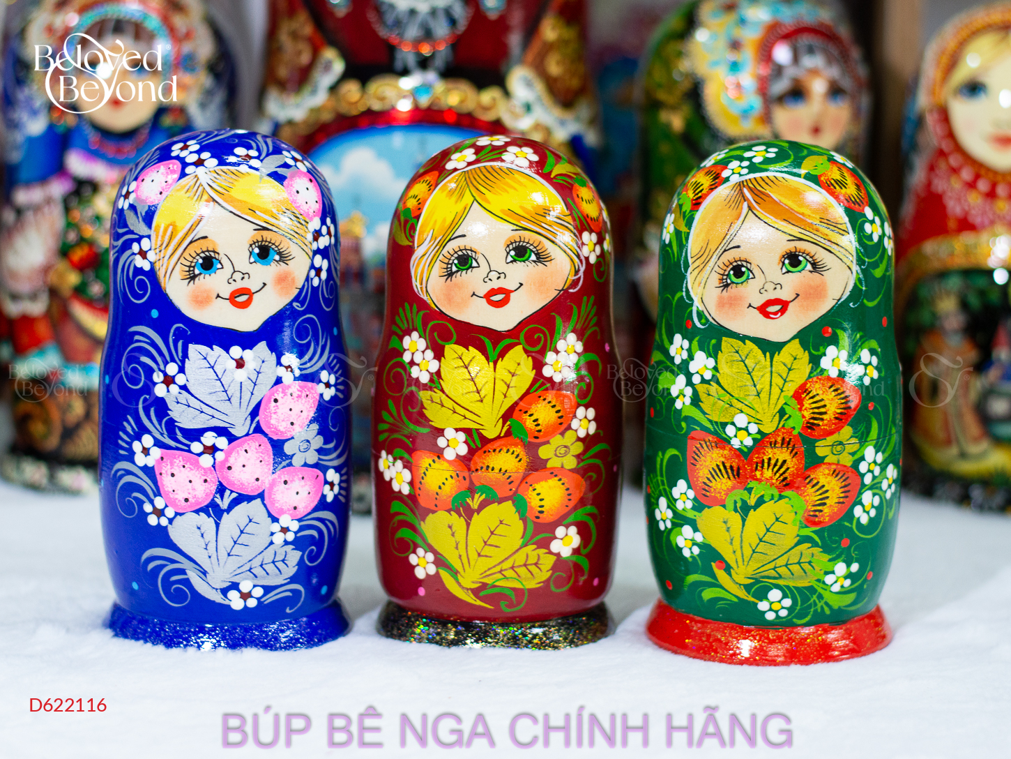 Búp Bê Nga 5 Lớp 15Cm Dâu Tây - belovedbeyond.com