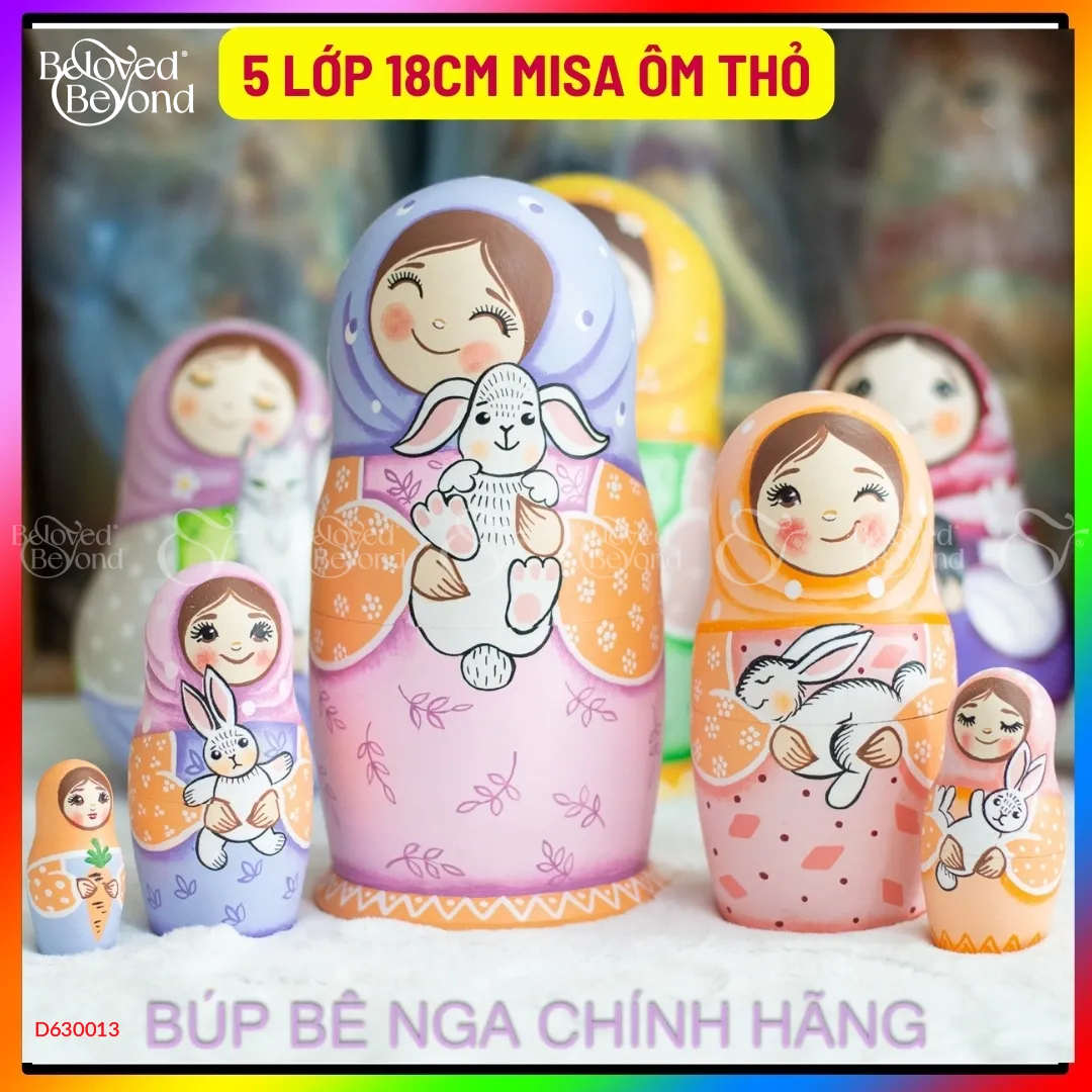 Bộ Búp Bê Nga Matryoshka 5 Lớp 18Cm 