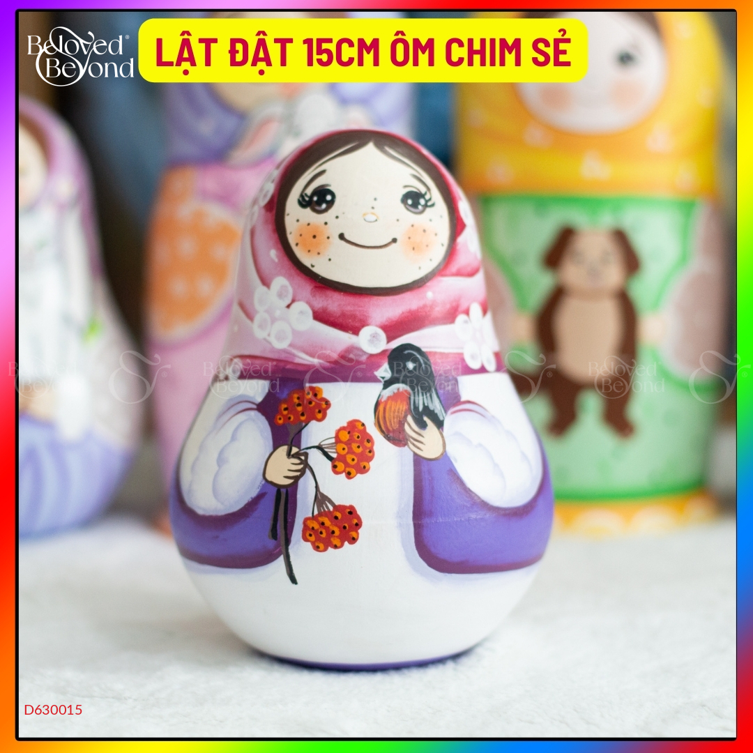 Búp Bê Lật Đật Nga Bằng Gỗ Size 15Cm Cực Dễ Thương - belovedbeyond.com