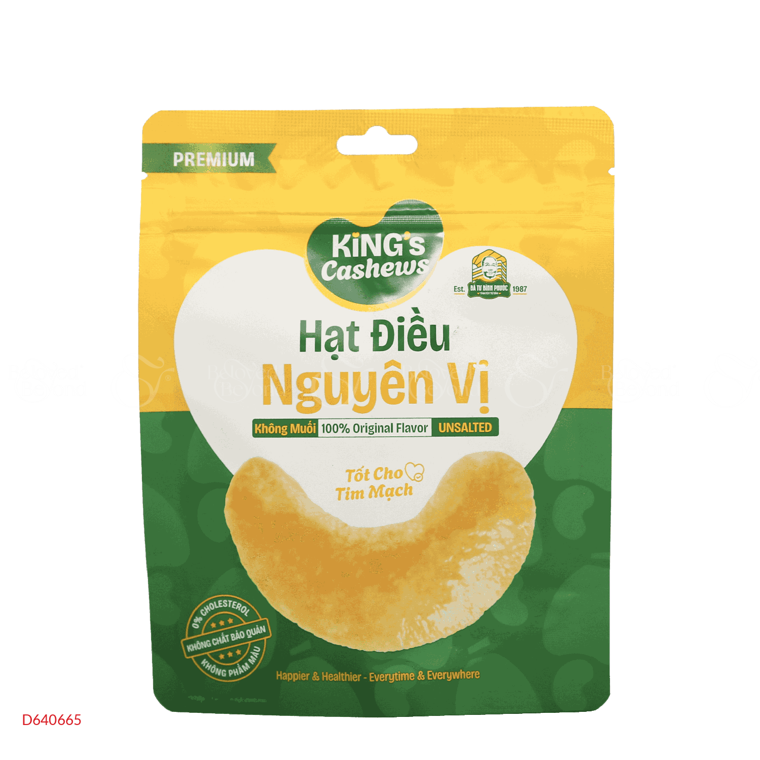 Hạt Điều Nguyên Vị Bà Tư Túi Zip 65G - belovedbeyond.com