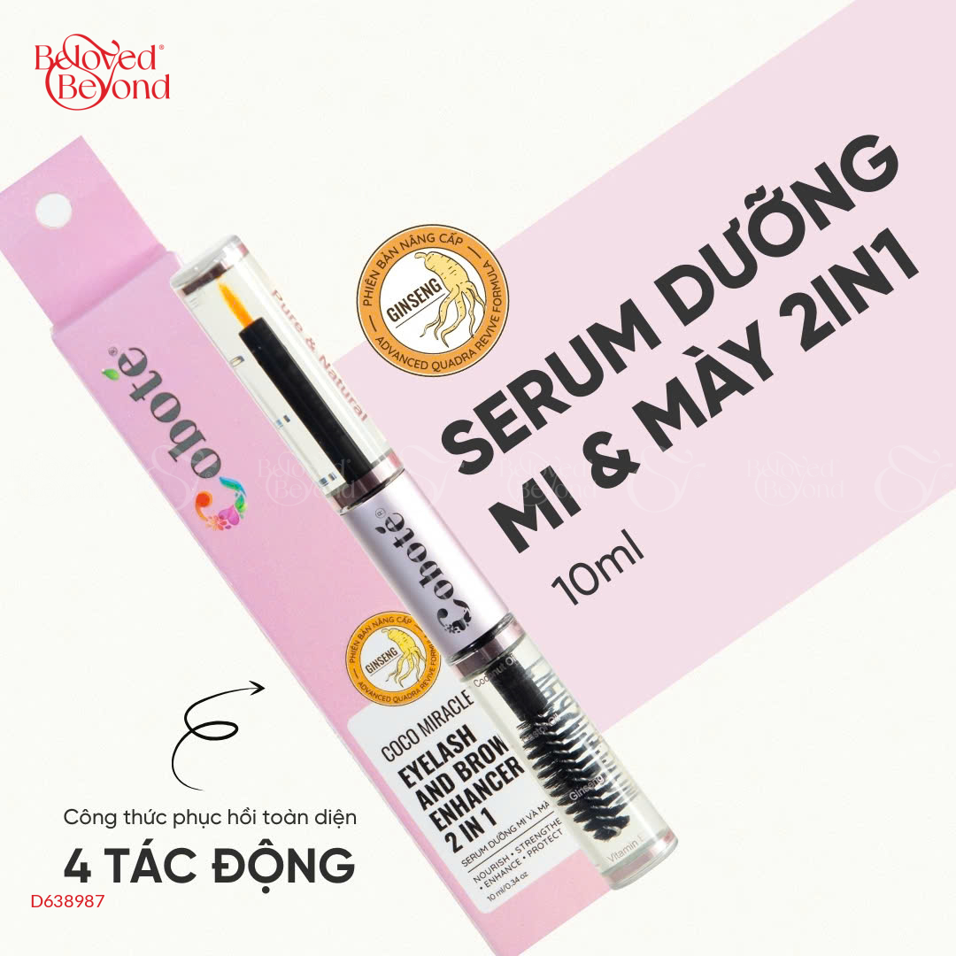 Serum Dưỡng Dài Mi & Mày 2In1-10Ml-Coco Miracle - belovedbeyond.com