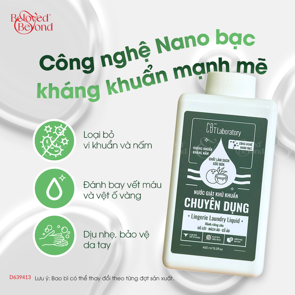 Nước Giặt Khử Khuẩn Chuyên Dụng - (450Ml) - belovedbeyond.com